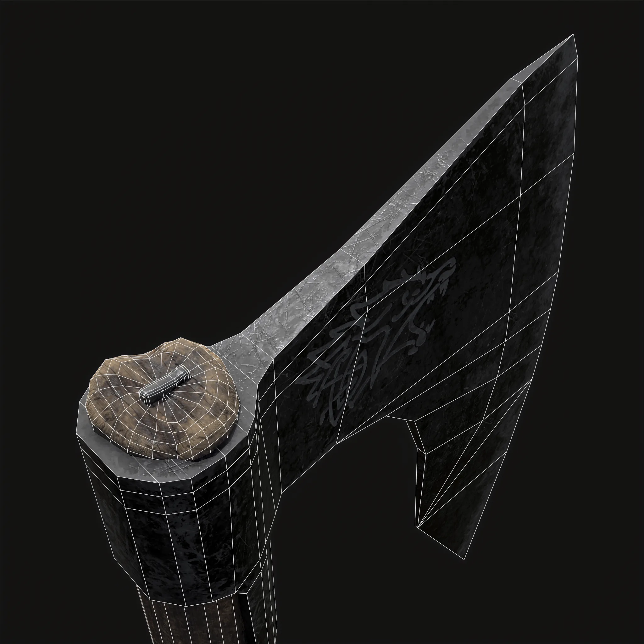 Bearded Viking War Axe