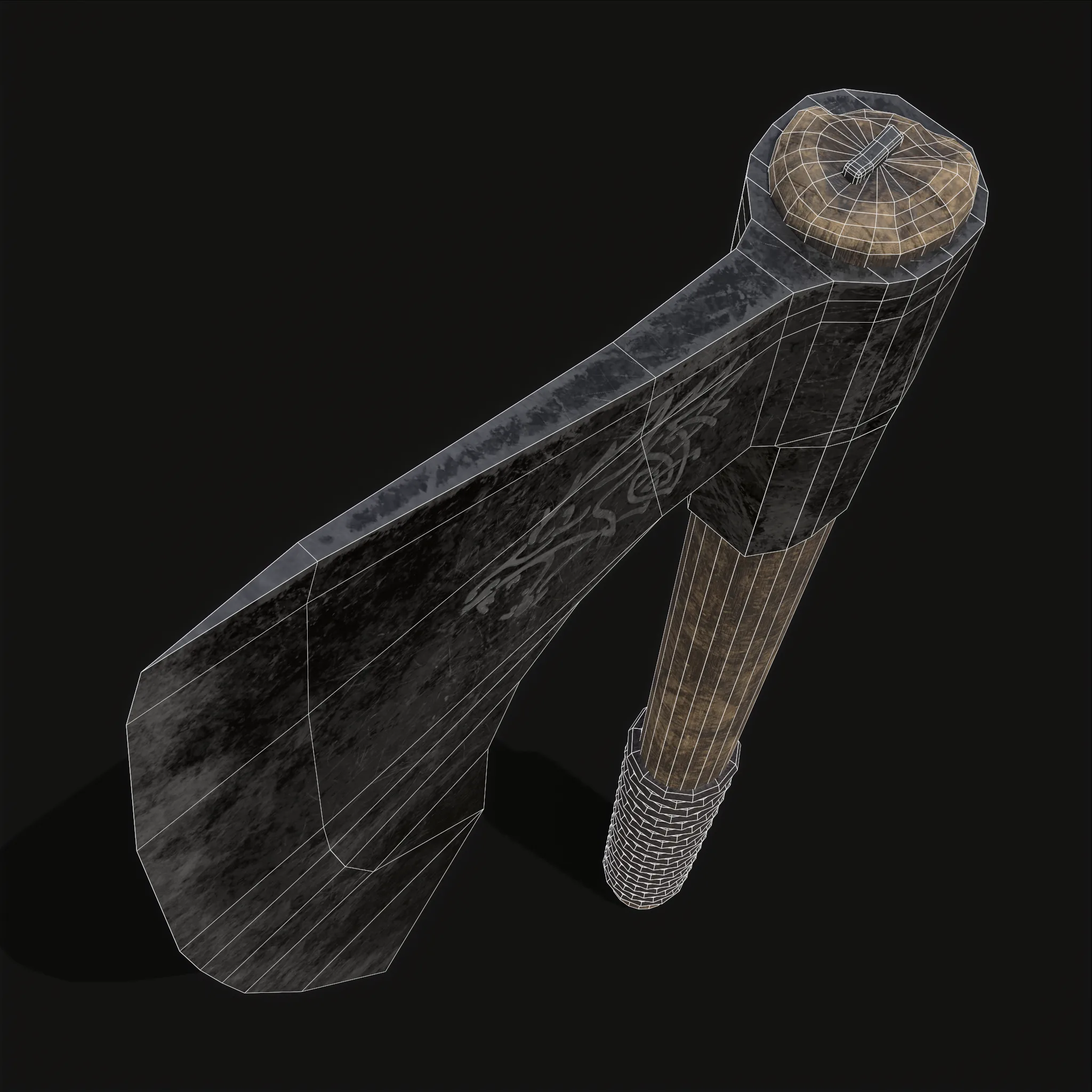 Bearded Viking War Axe