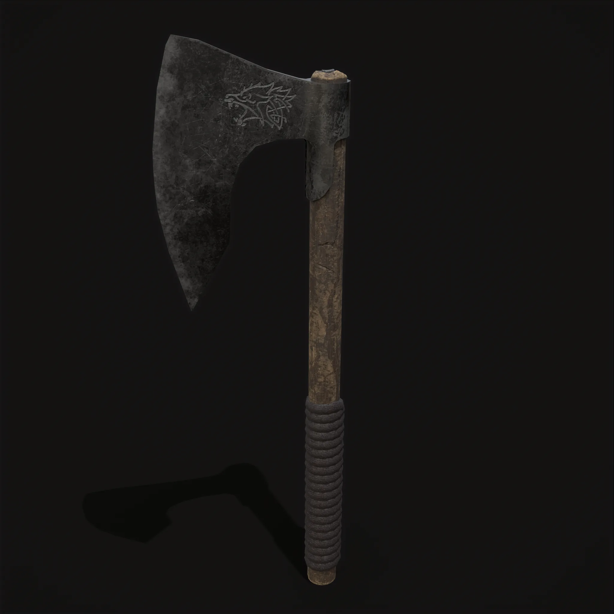 Bearded Viking War Axe