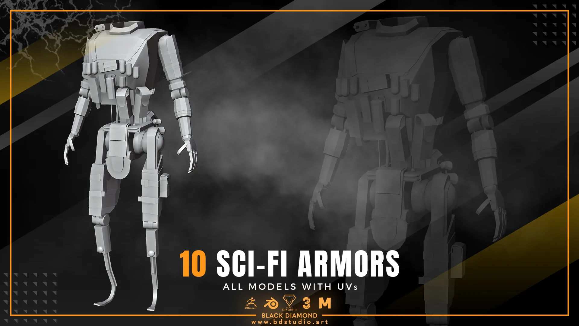 10 SCI-FI ARMOR MODELS