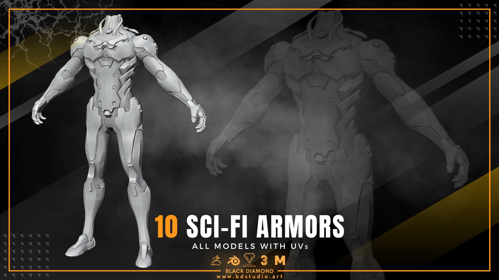 10 SCI-FI ARMOR MODELS