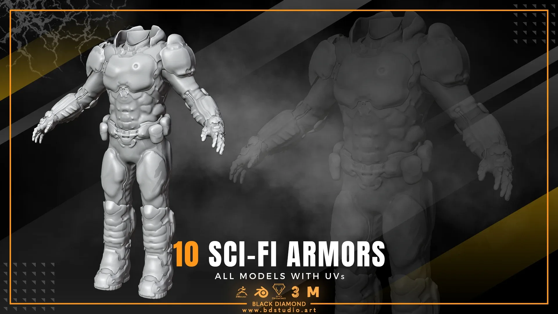 10 SCI-FI ARMOR MODELS