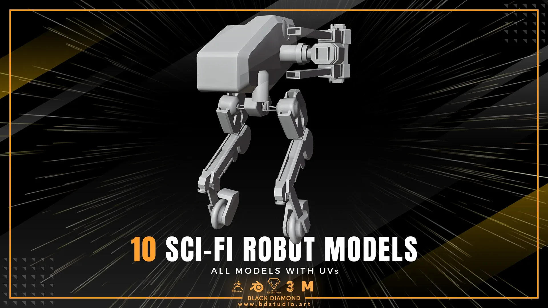 10 SCI-FI ROBOT MODELS