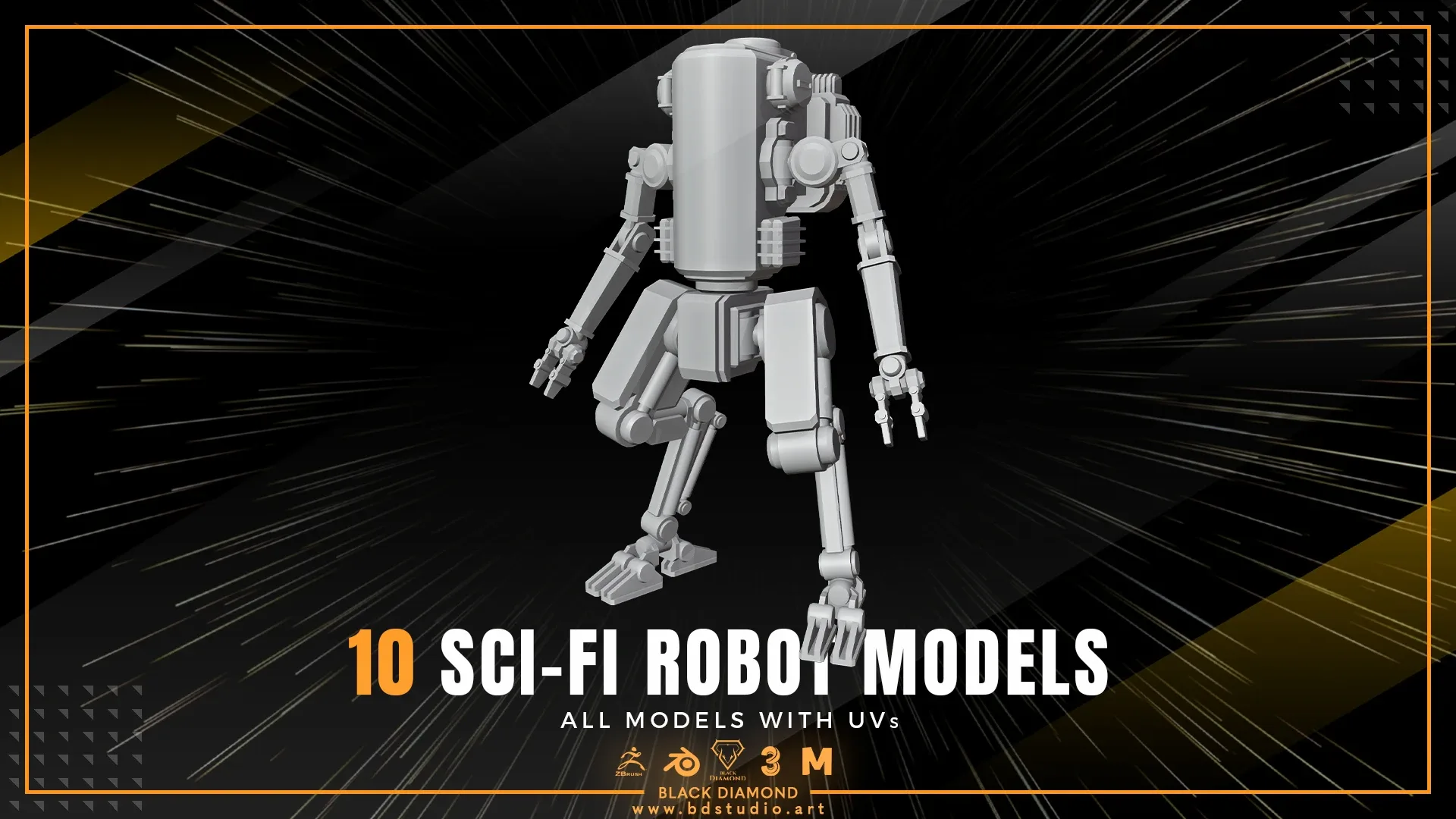 10 SCI-FI ROBOT MODELS