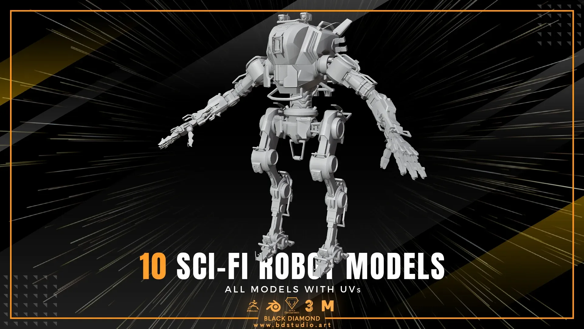 10 SCI-FI ROBOT MODELS