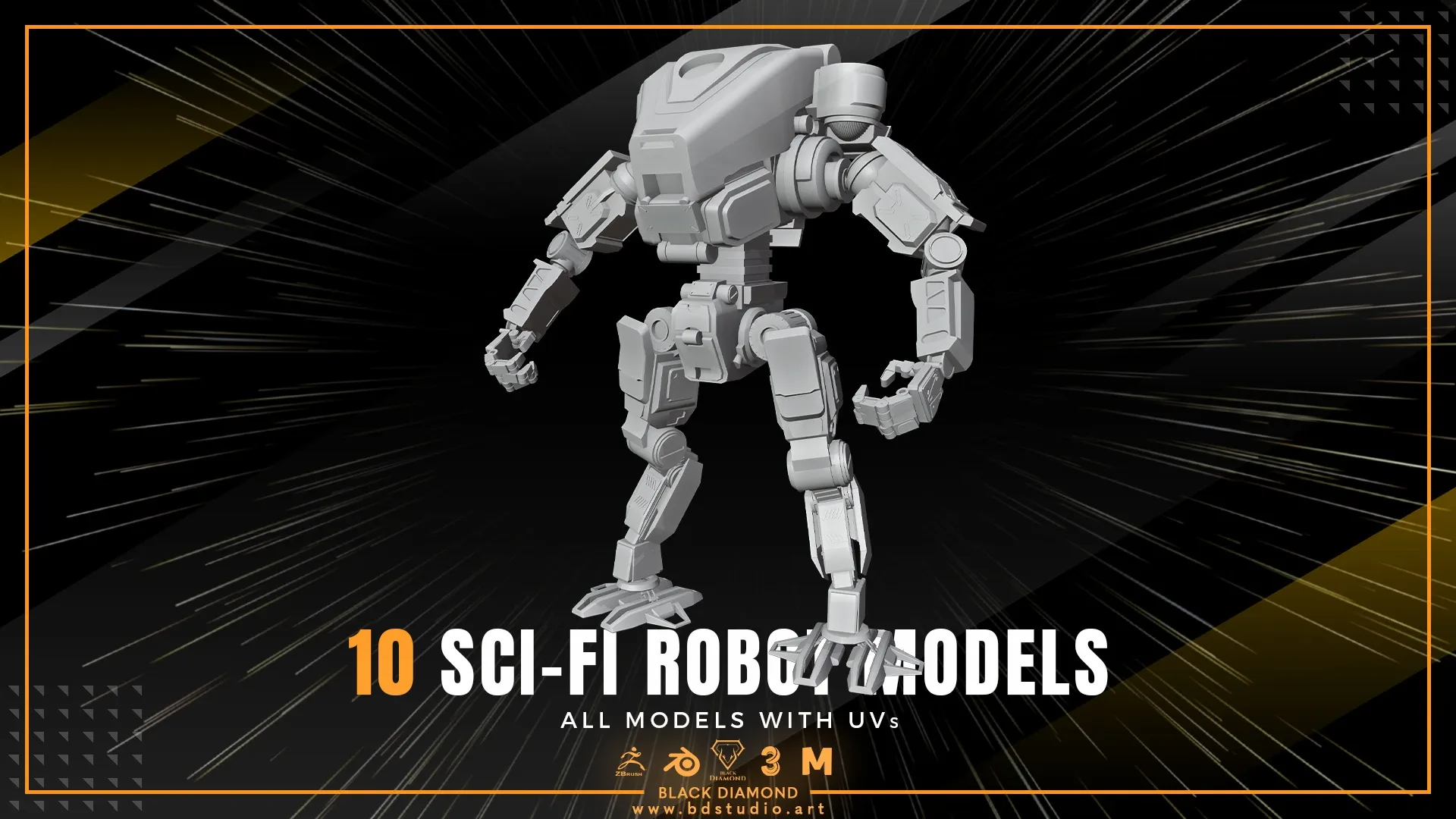 10 SCI-FI ROBOT MODELS