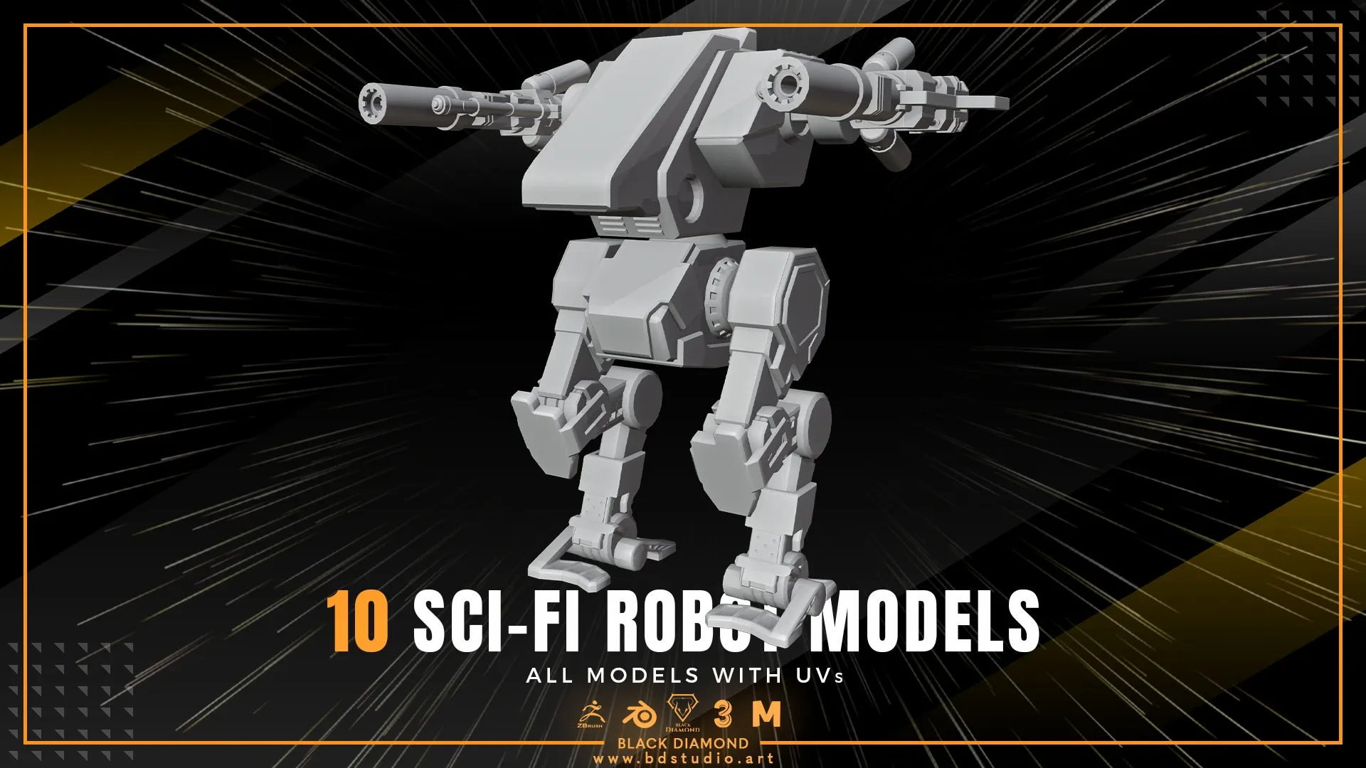 10 SCI-FI ROBOT MODELS