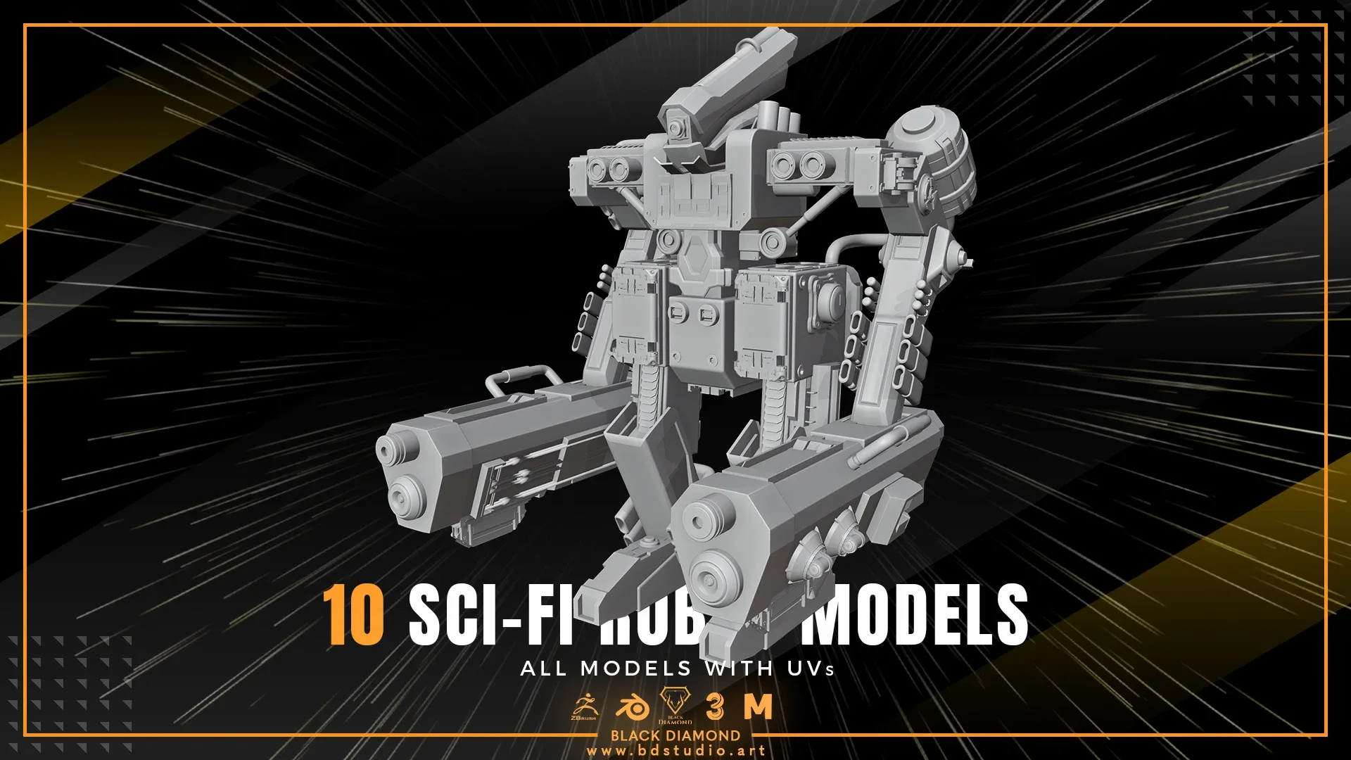 10 SCI-FI ROBOT MODELS