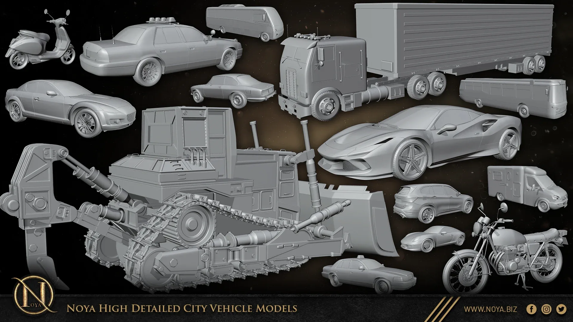 Noya High Detailed City Vehicle Models