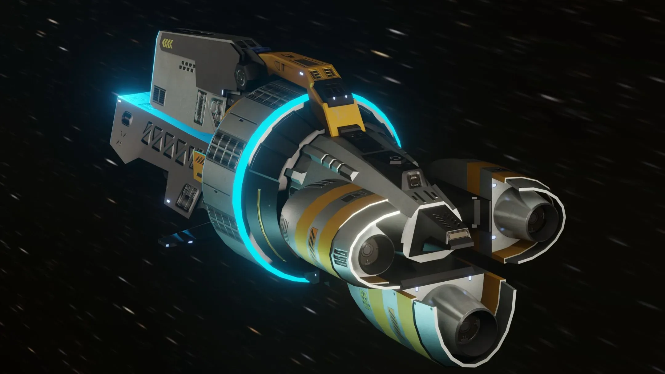 Gladius Spaceship Low-Poly