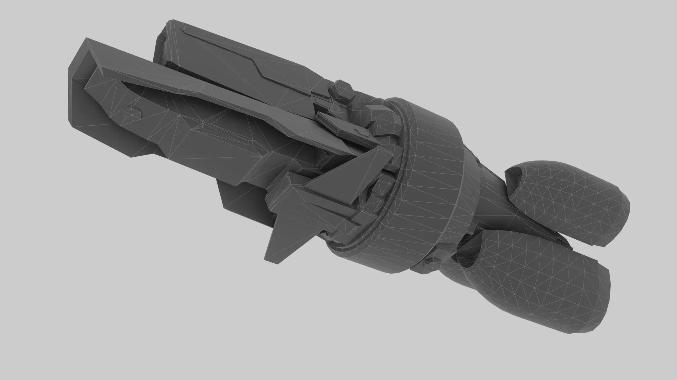Gladius Spaceship Low-Poly