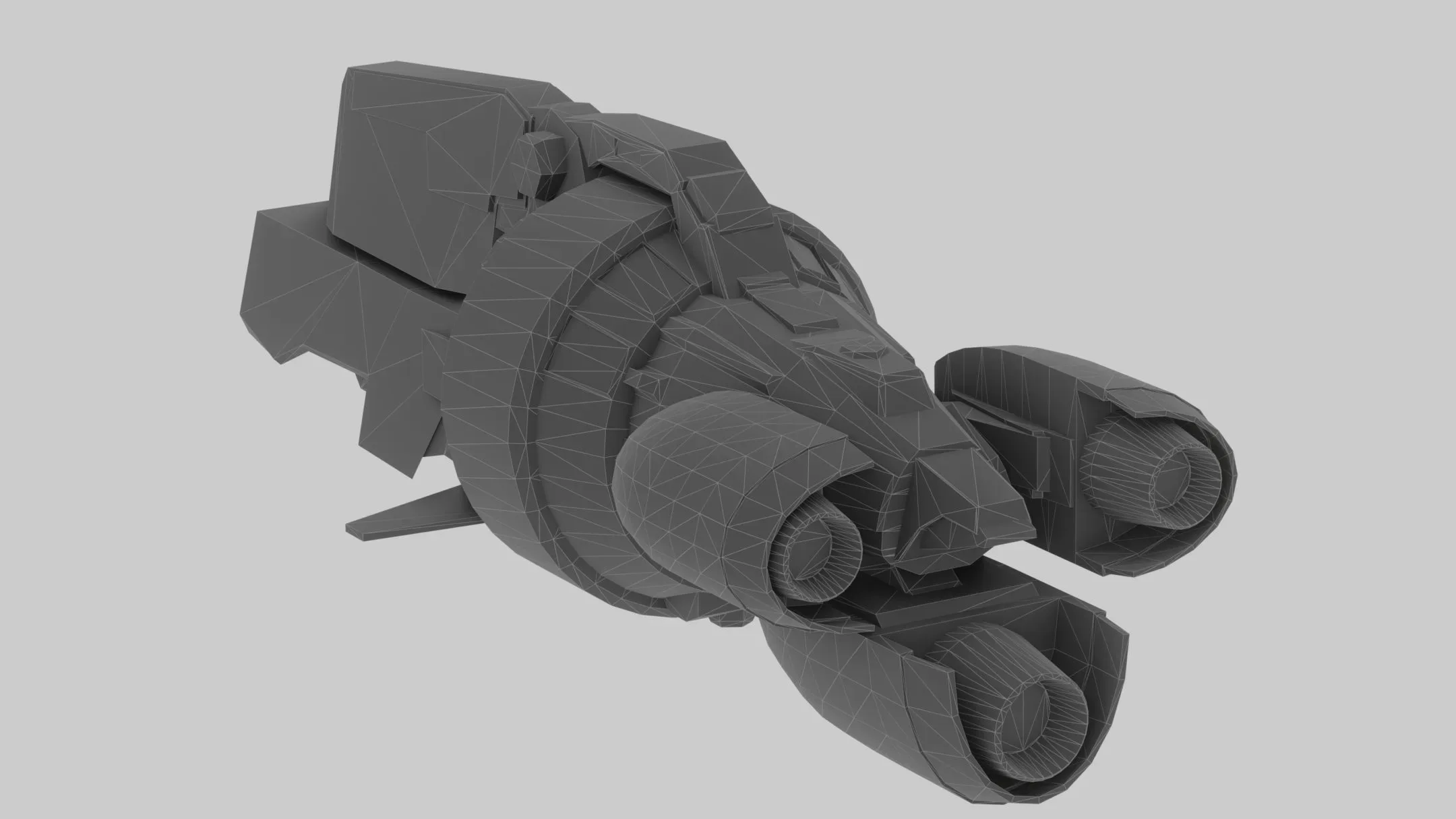 Gladius Spaceship Low-Poly