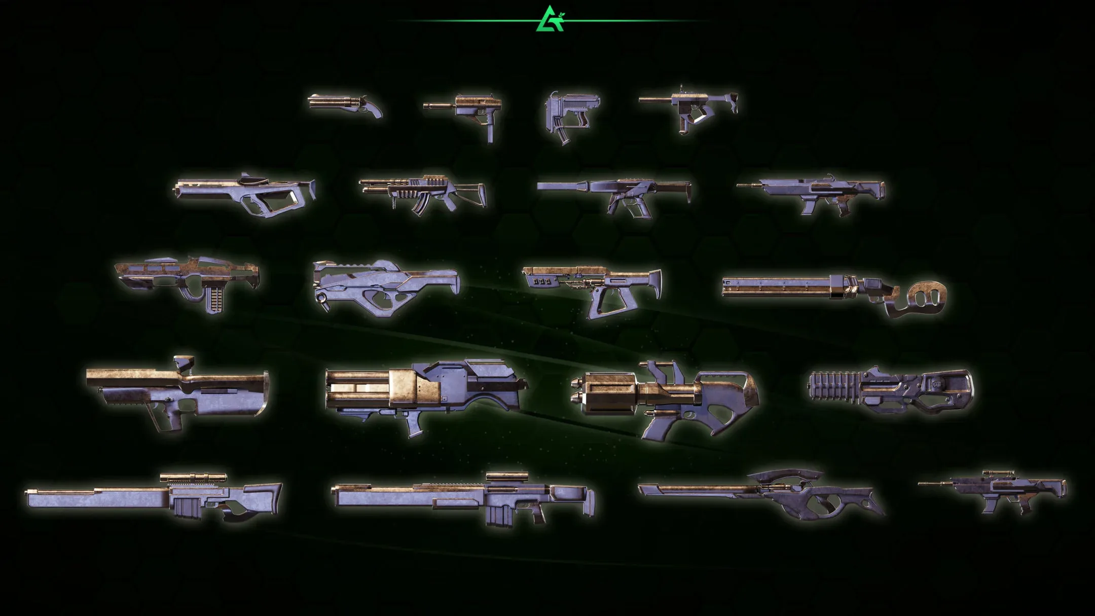 20 Modern &amp; Sci-Fi Guns 3D Models