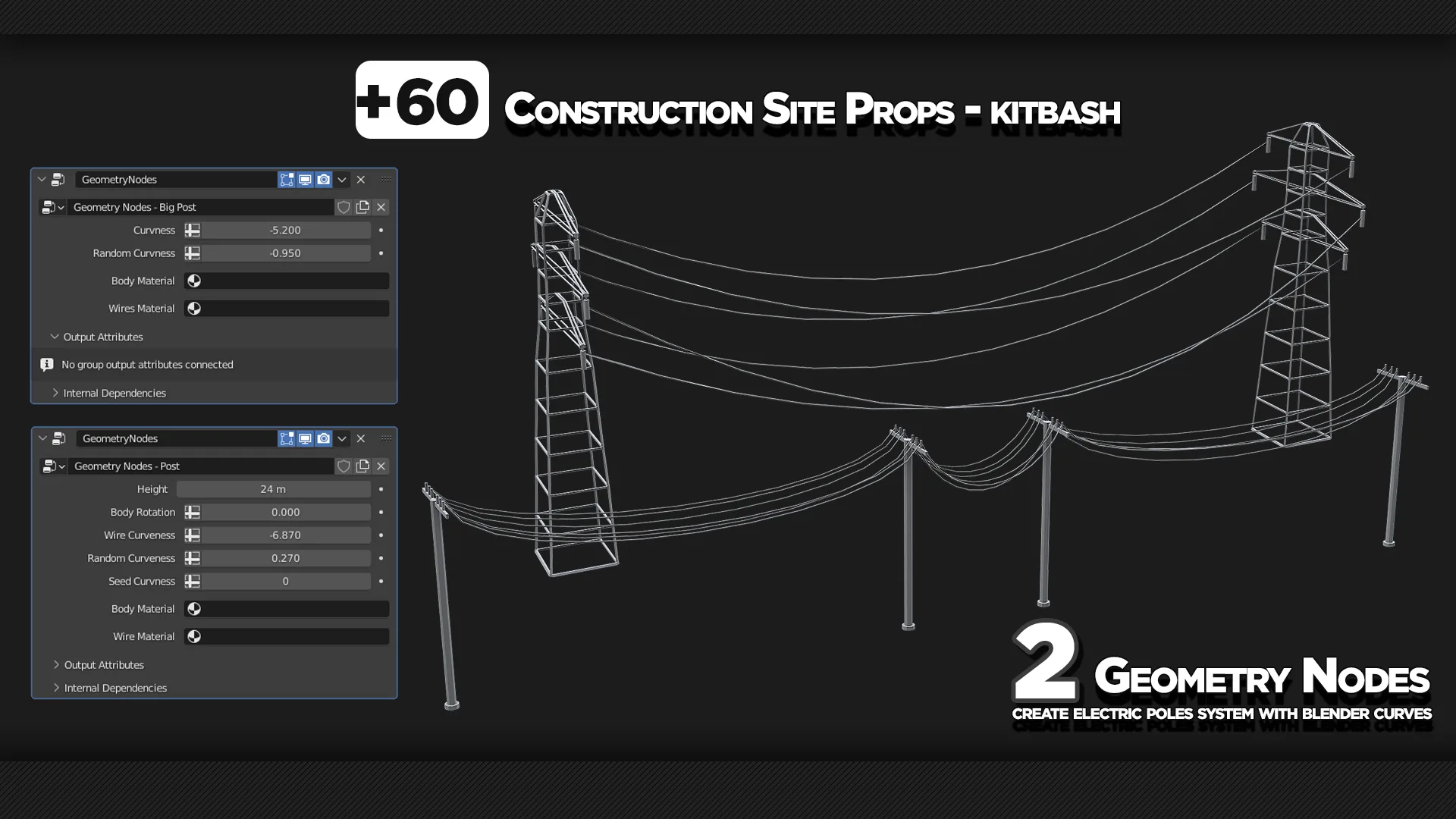 +60 Construction Site Props - KITBASH - VOL 04