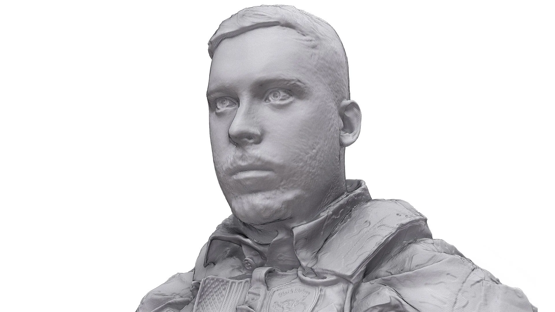 Cleaned A Pose Scan | 3D Model Luis Donovan Army