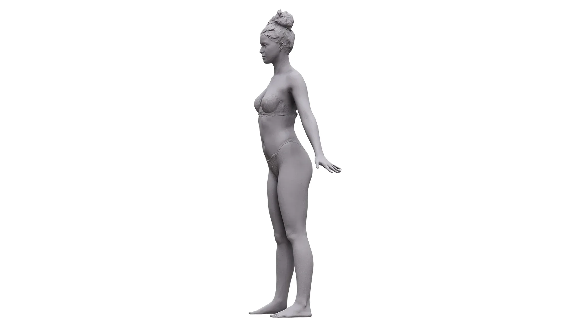 Cleaned A Pose Scan | 3D model Olivia Sparkle Underwear