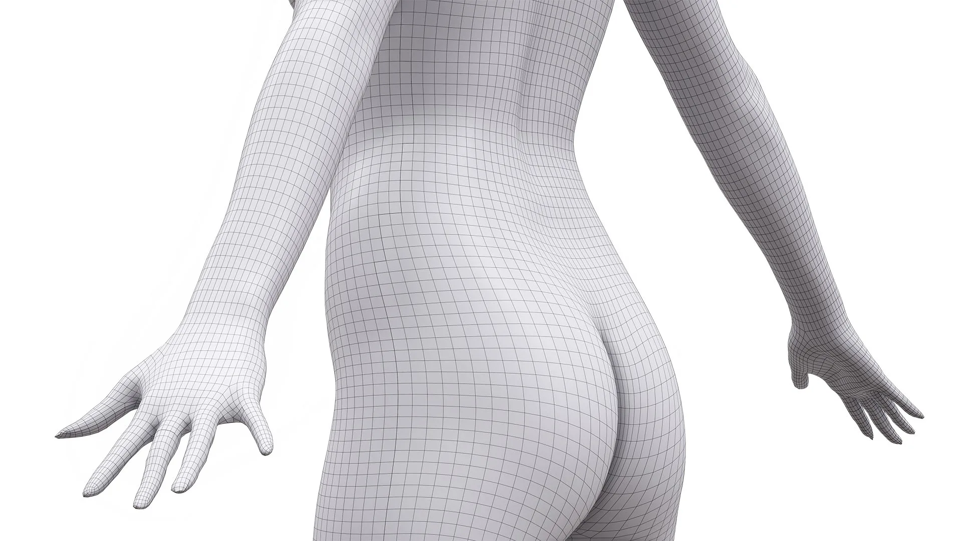 Cleaned A Pose Scan | 3D Model Olivia Sparkle Nude