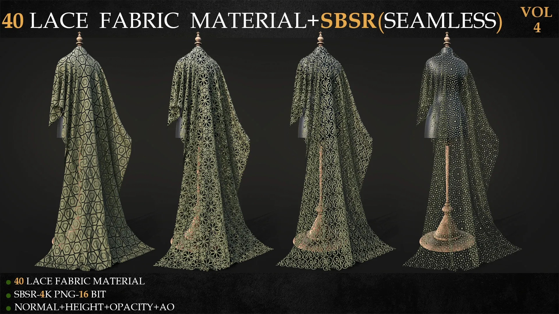 40 LACE FABRIC MATERIAL+SBSR(SEAMLESS)-VOL 4