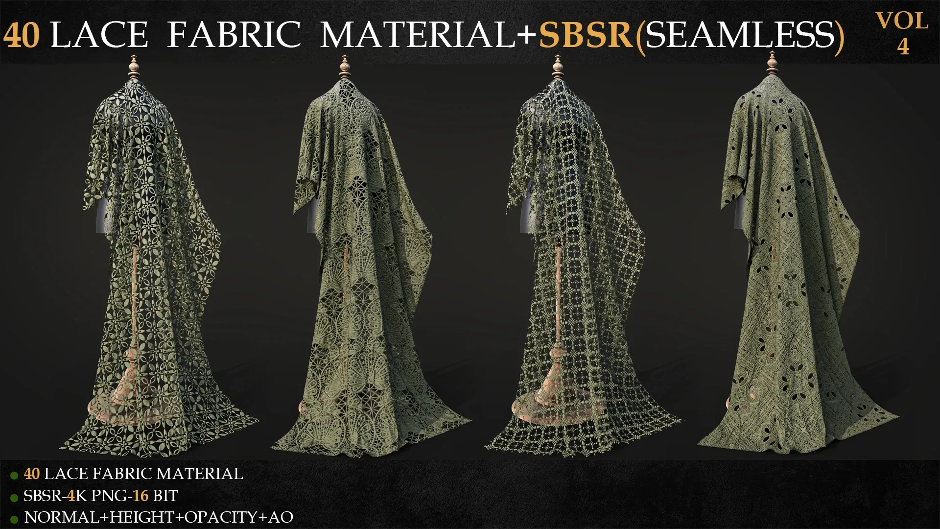 40 LACE FABRIC MATERIAL+SBSR(SEAMLESS)-VOL 4