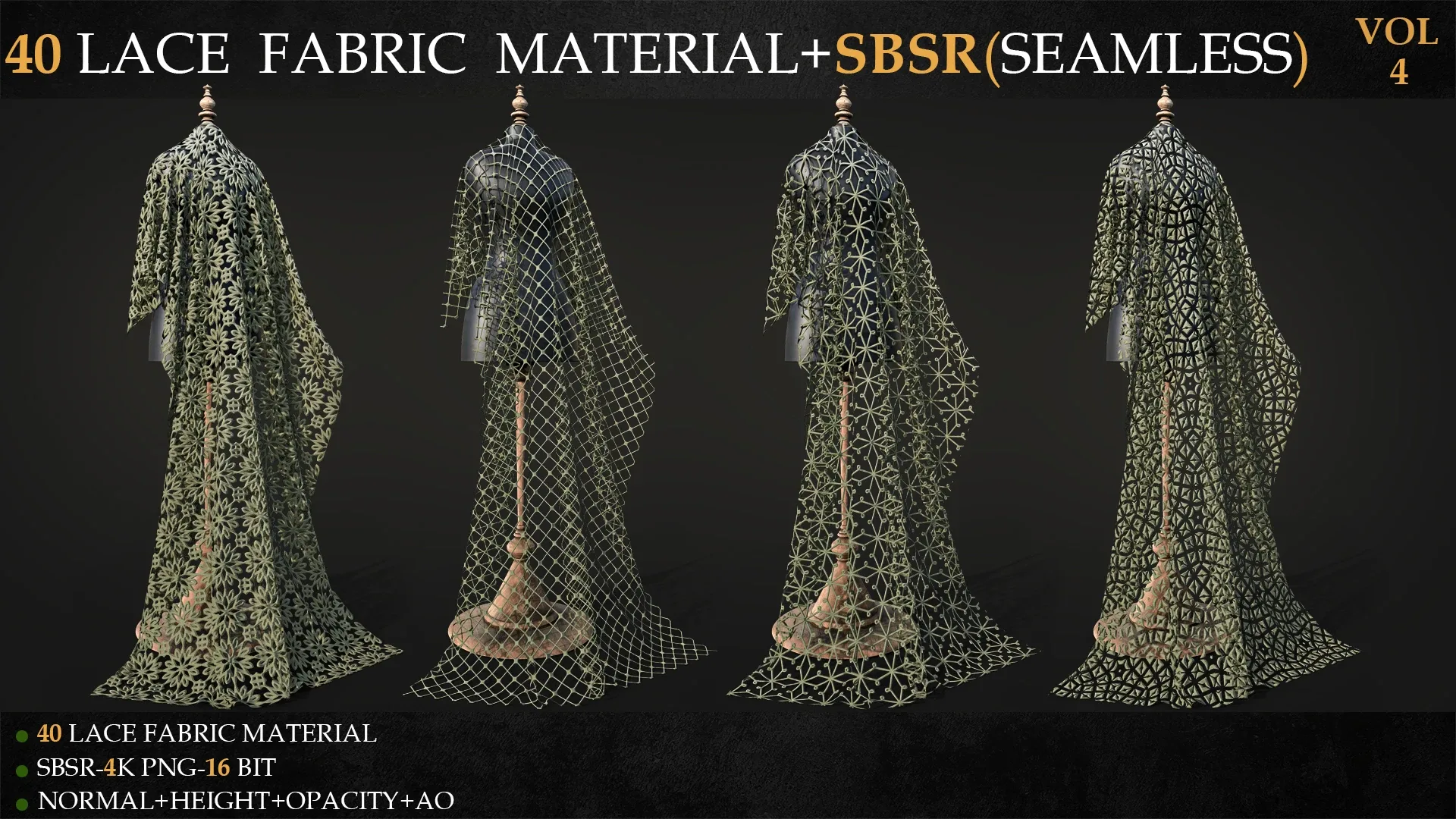 40 LACE FABRIC MATERIAL+SBSR(SEAMLESS)-VOL 4