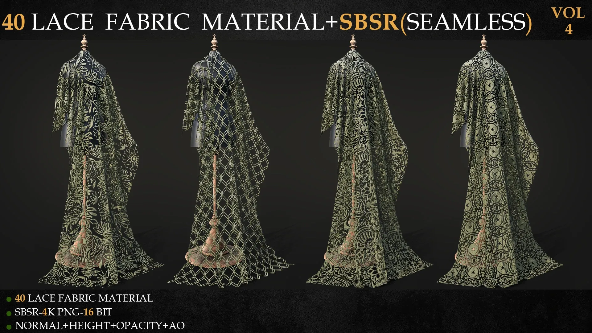 40 LACE FABRIC MATERIAL+SBSR(SEAMLESS)-VOL 4