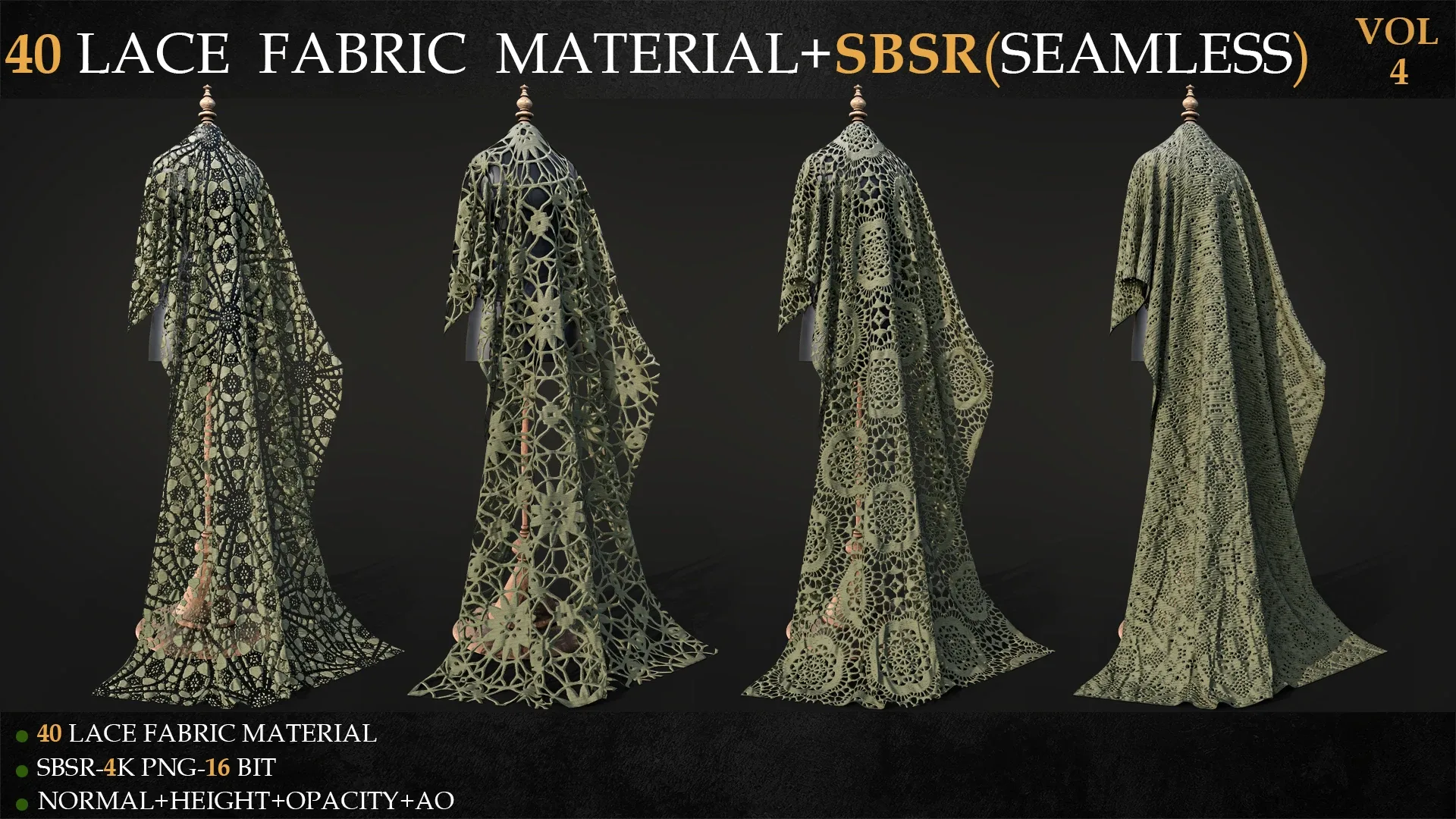 40 LACE FABRIC MATERIAL+SBSR(SEAMLESS)-VOL 4