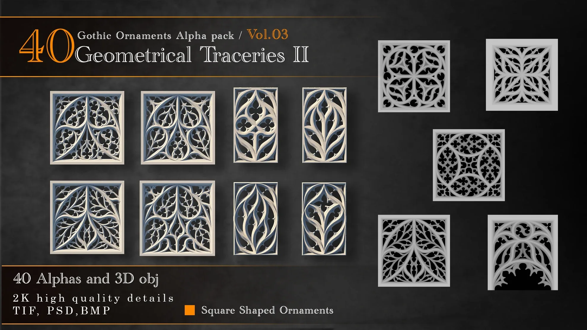 Gothic Ornaments VOL 03/ 40 Geometric Traceries II