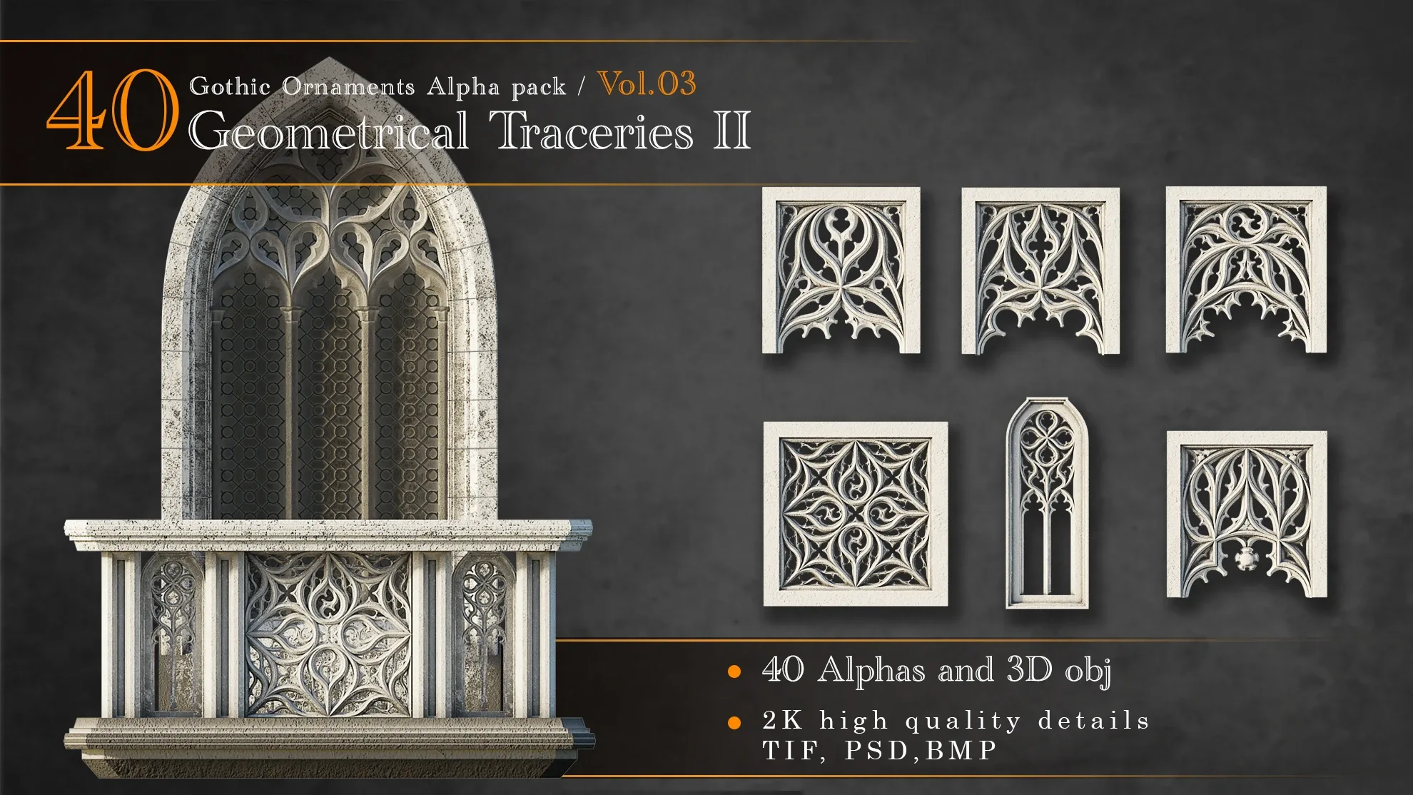 Gothic Ornaments VOL 03/ 40 Geometric Traceries II