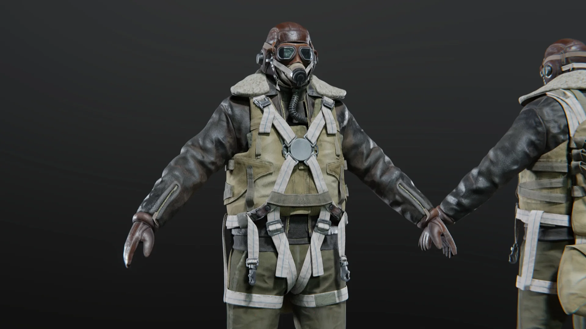 SOLDIER WWII USA Pilot Rigged