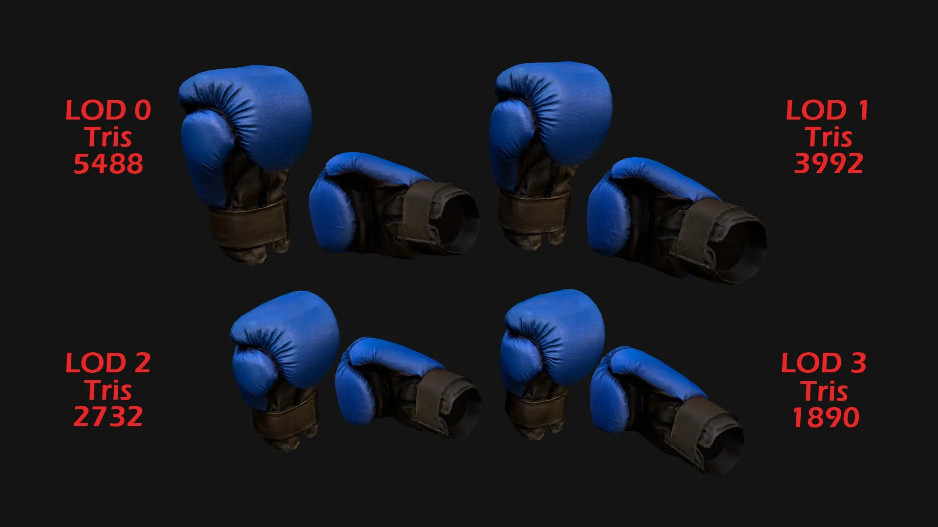 Boxing Gloves Blue