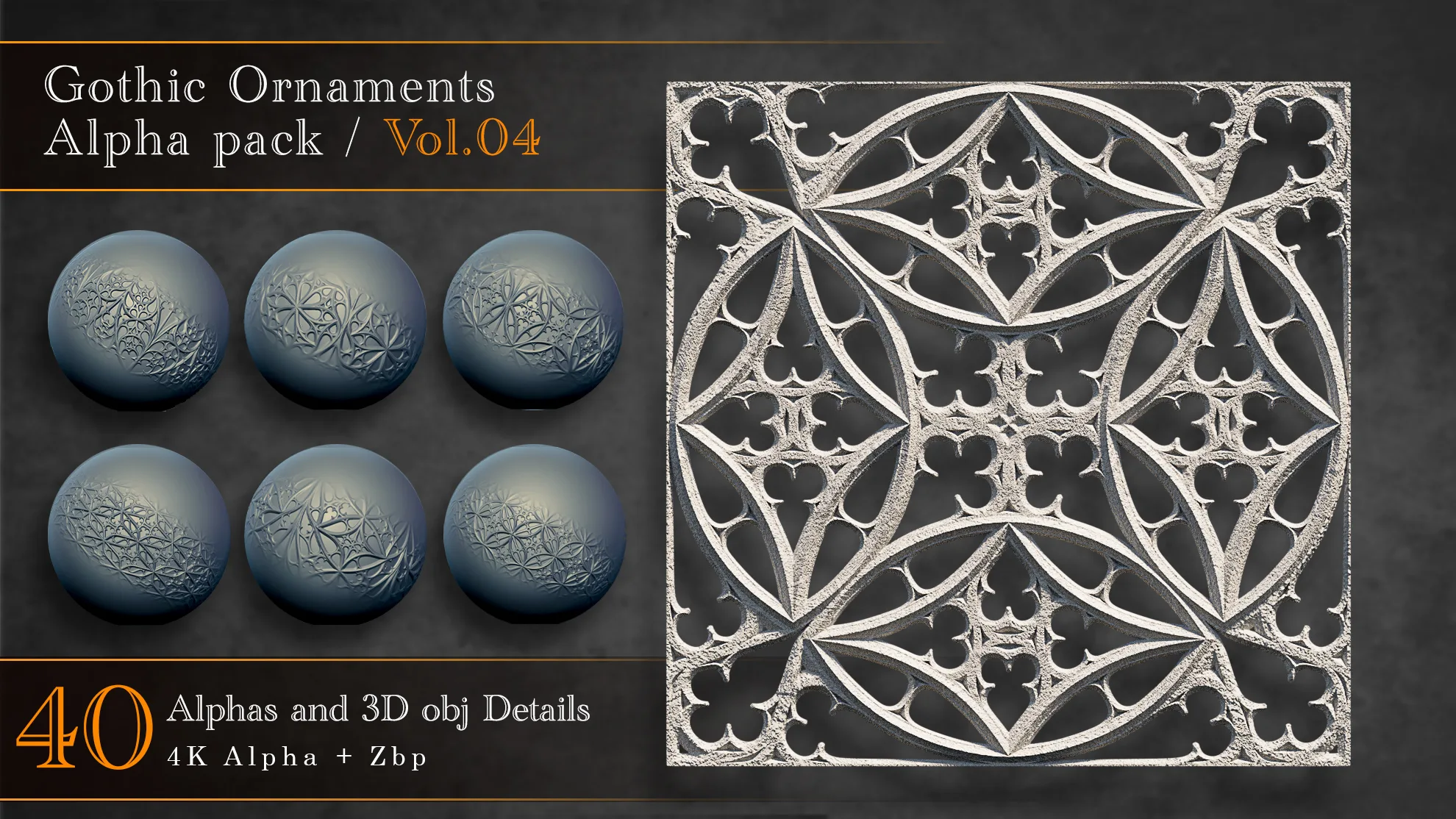 Gothic Ornaments Alpha Pack Vol 04