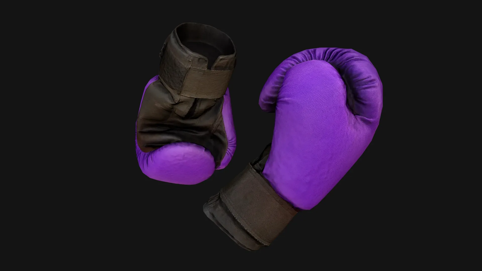 Boxing Gloves Purple Star