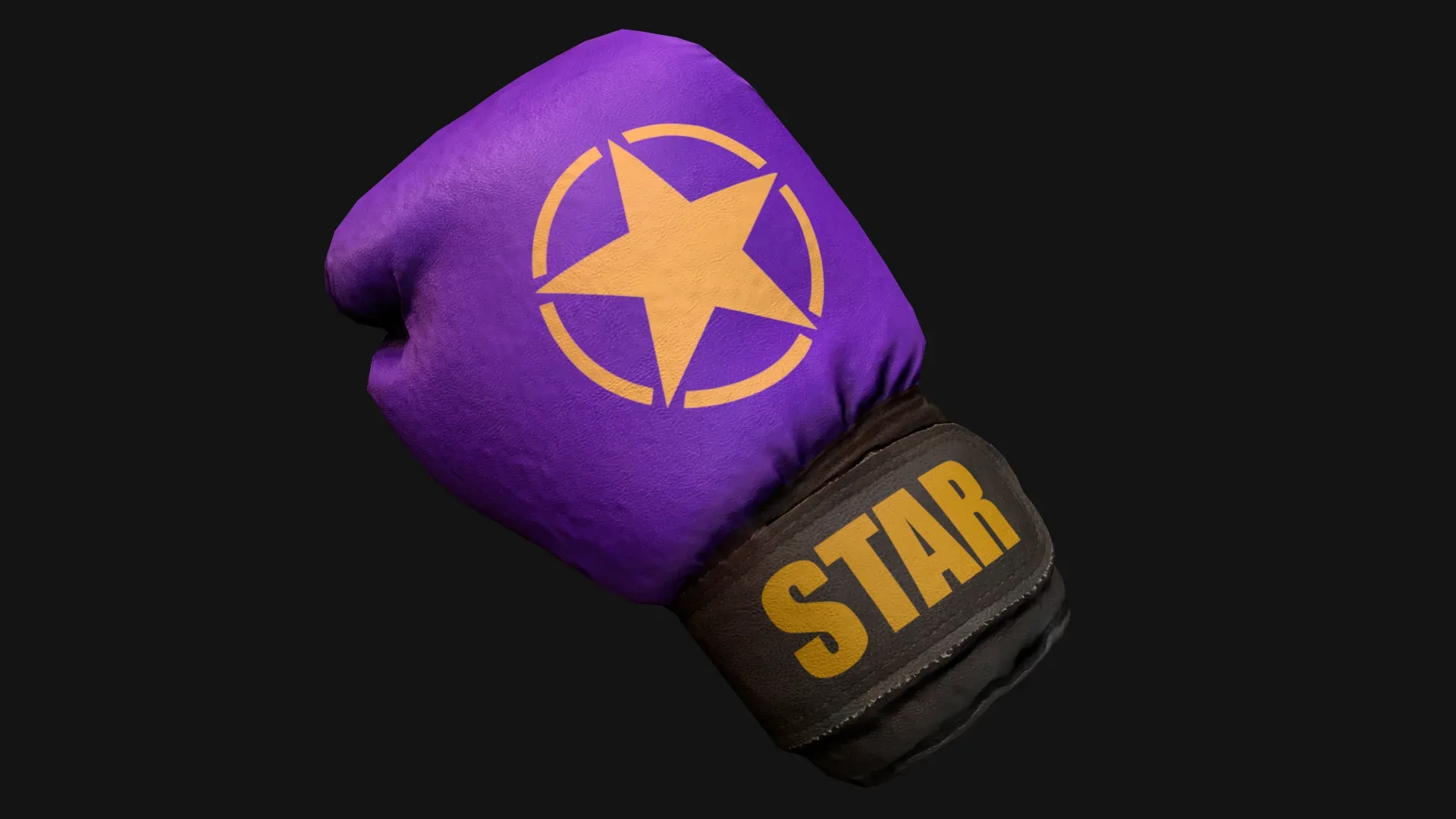 Boxing Gloves Purple Star