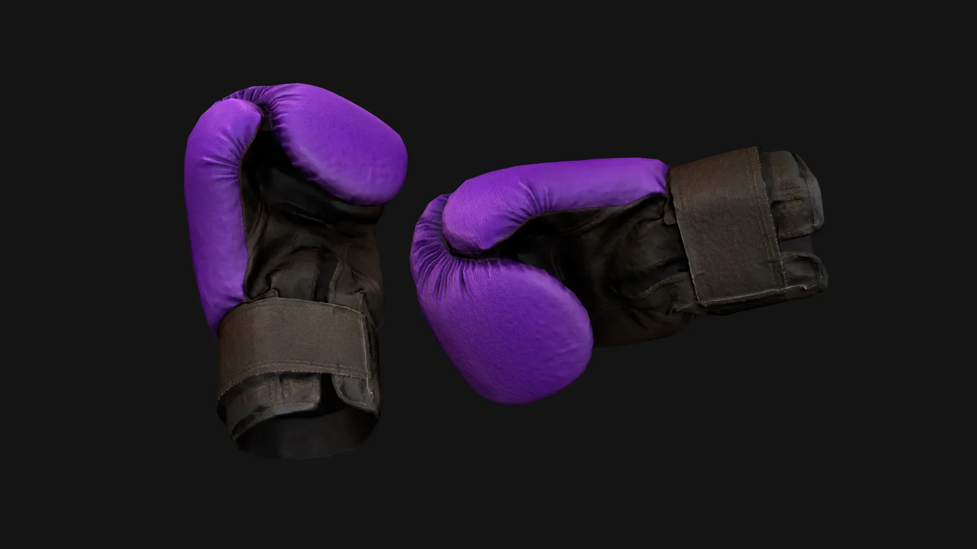 Boxing Gloves Purple Star