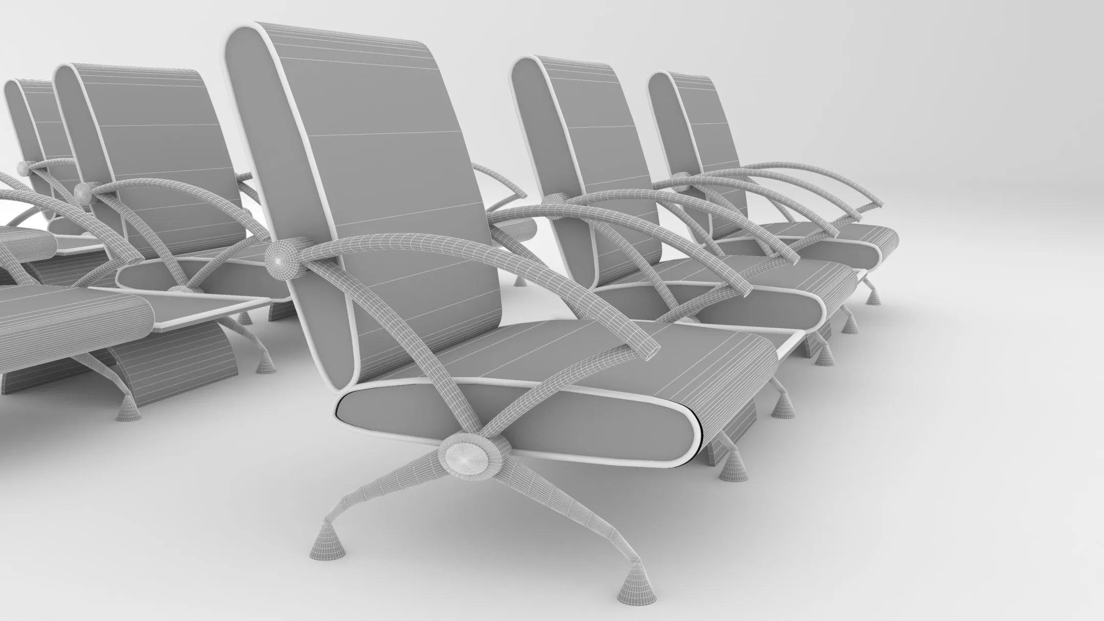 Airport Chairs 4K