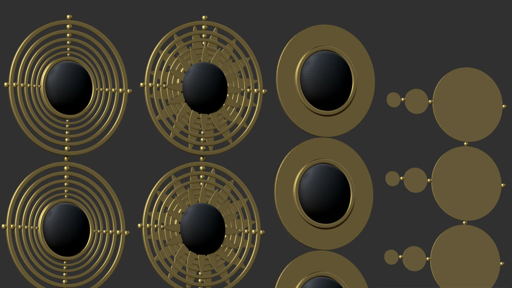 40 Jewels / Ornament Brush - Imm Curve for Zbrush