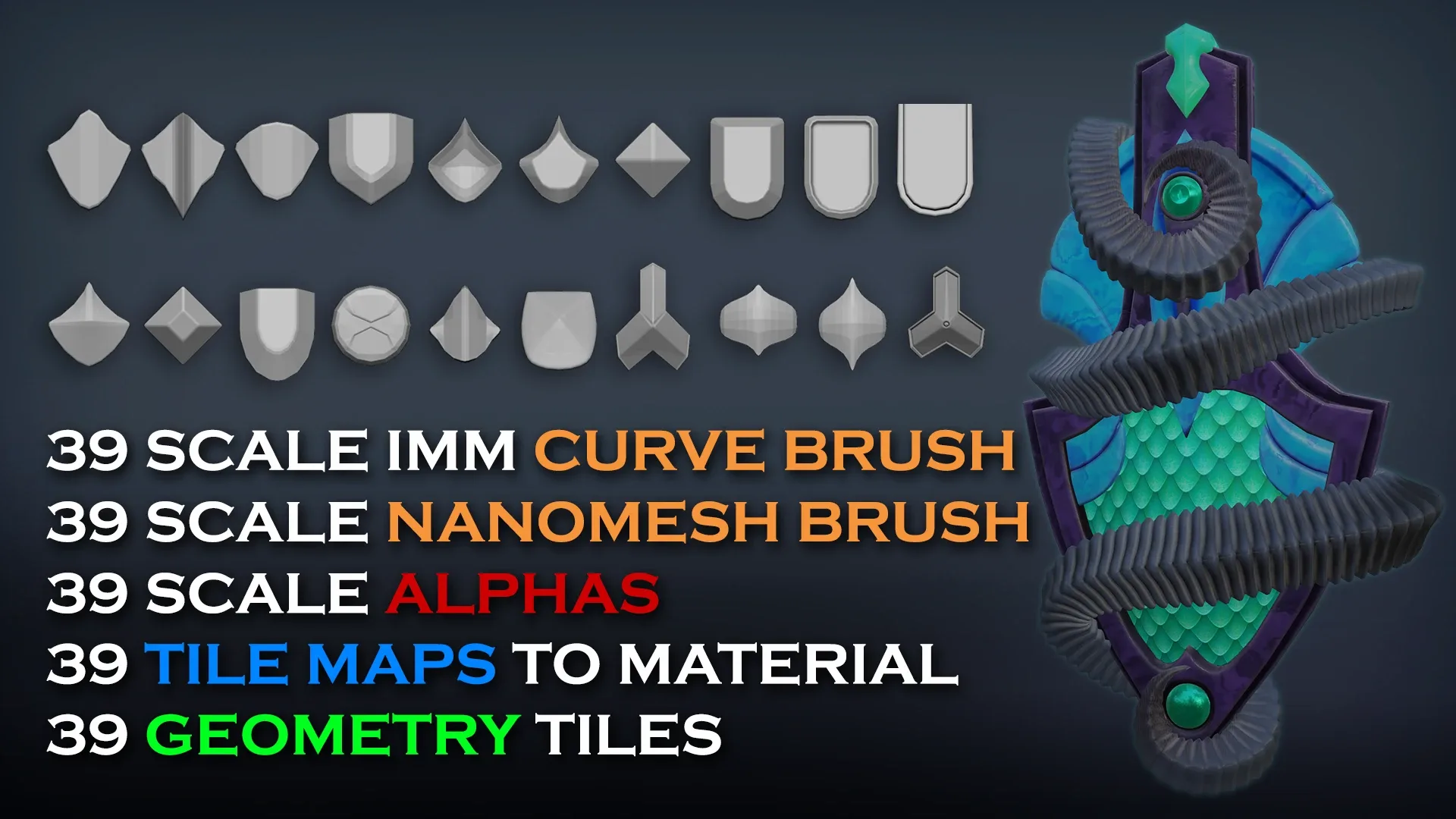 39 Scales for Sculpting, Texturing, Modeling and More