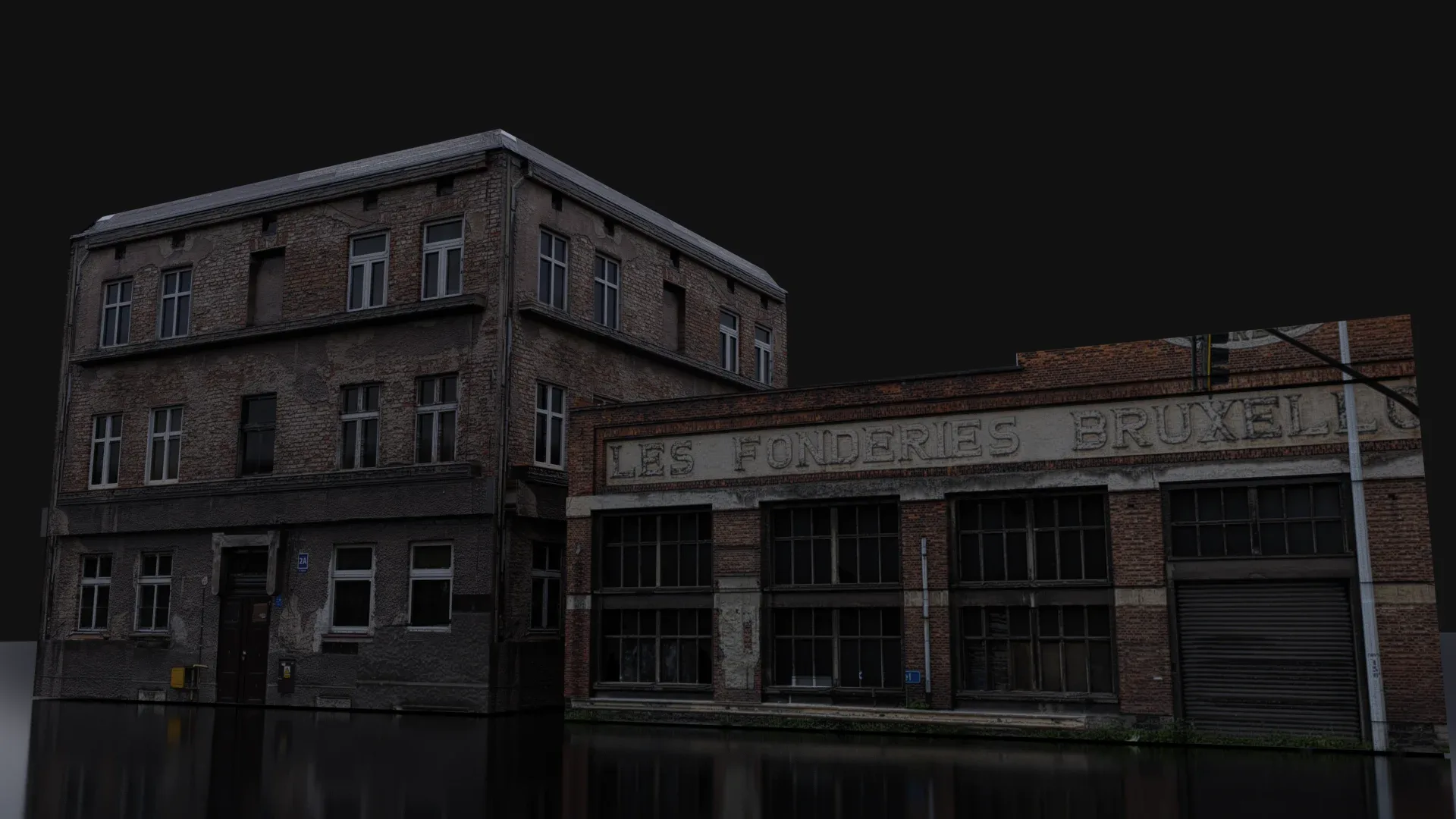 Abandoned City Buildings Asset Pack