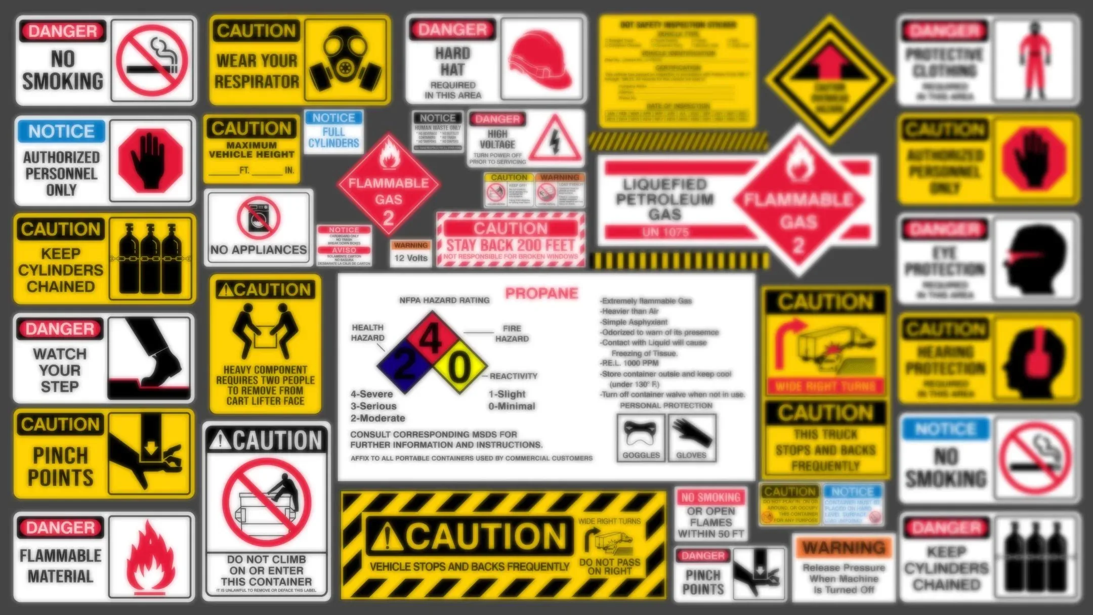 Industrial Sign Decal vol 02 + Sticker & Decal generator