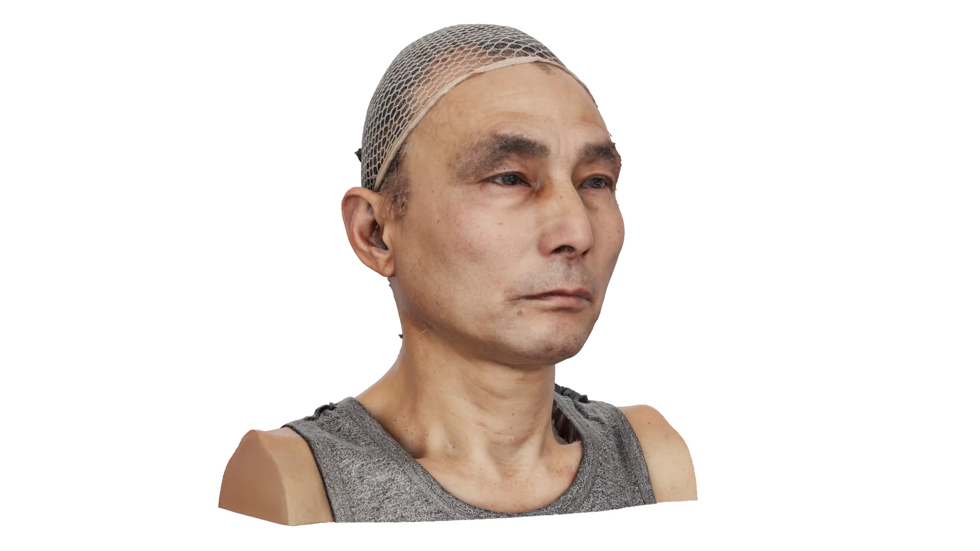 Raw Head Scan | 3D Model Hitarashi Hachigoro