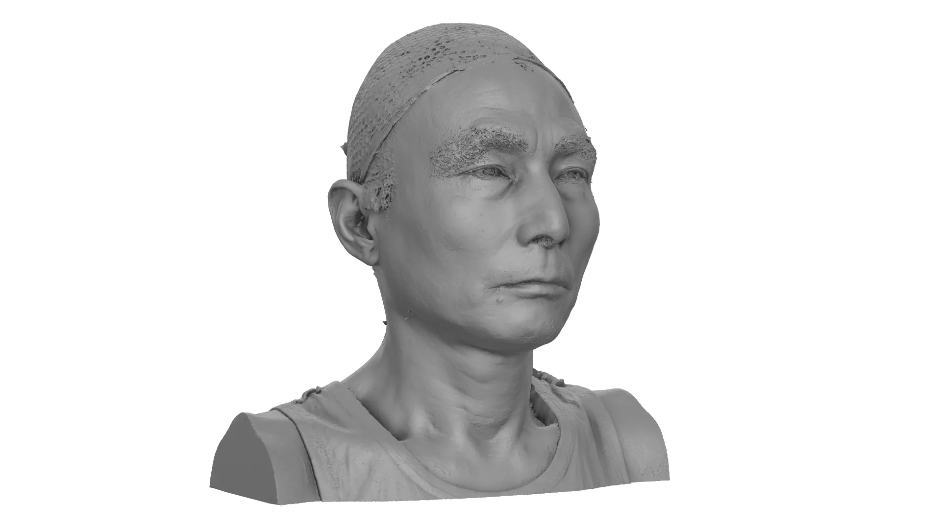 Raw Head Scan | 3D Model Hitarashi Hachigoro