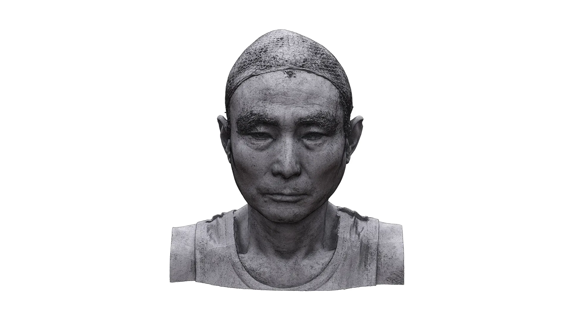 Raw Head Scan | 3D Model Hitarashi Hachigoro