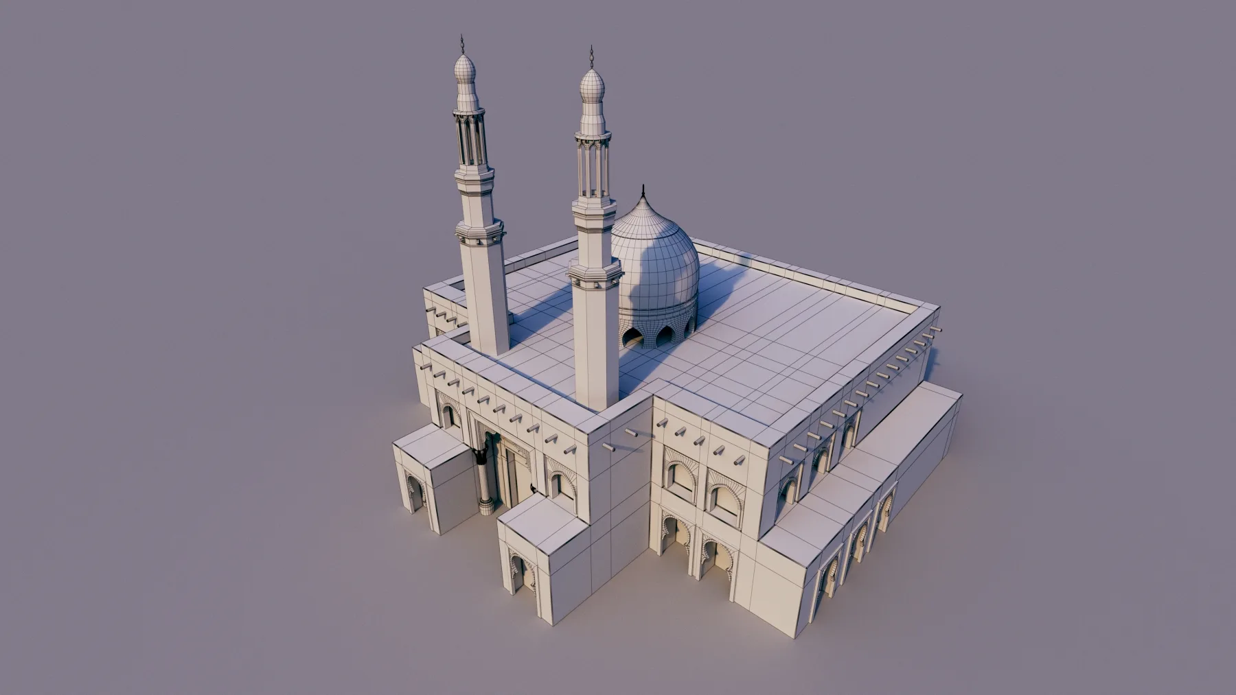 10 Models of Arabic houses and36 models of middle Eastern object Low-poly 3D model