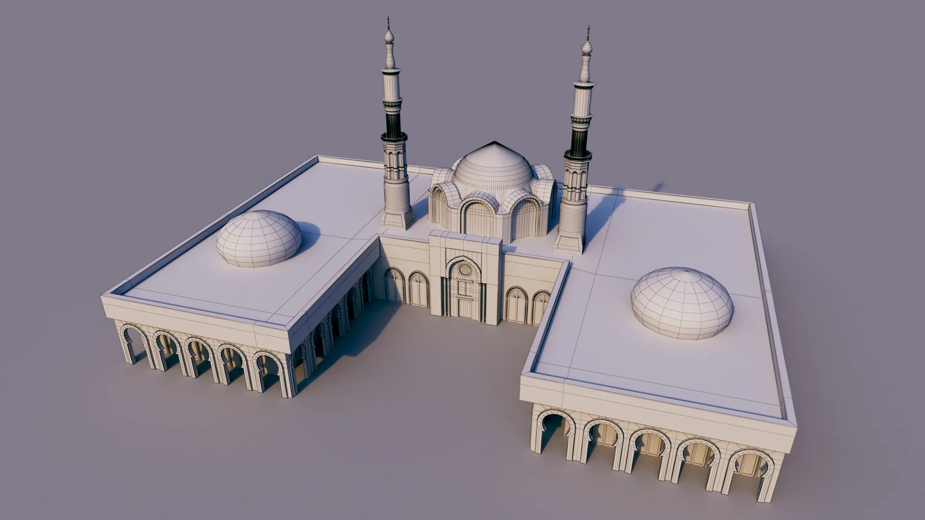 10 Models of Arabic houses and36 models of middle Eastern object Low-poly 3D model