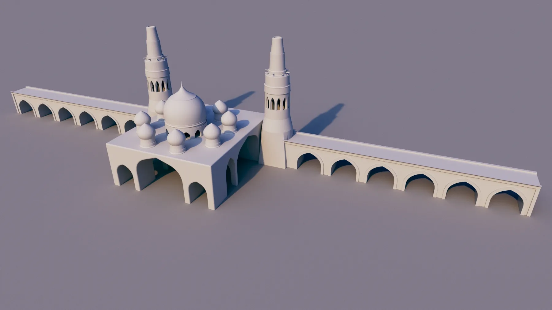 10 Models of Arabic houses and36 models of middle Eastern object Low-poly 3D model