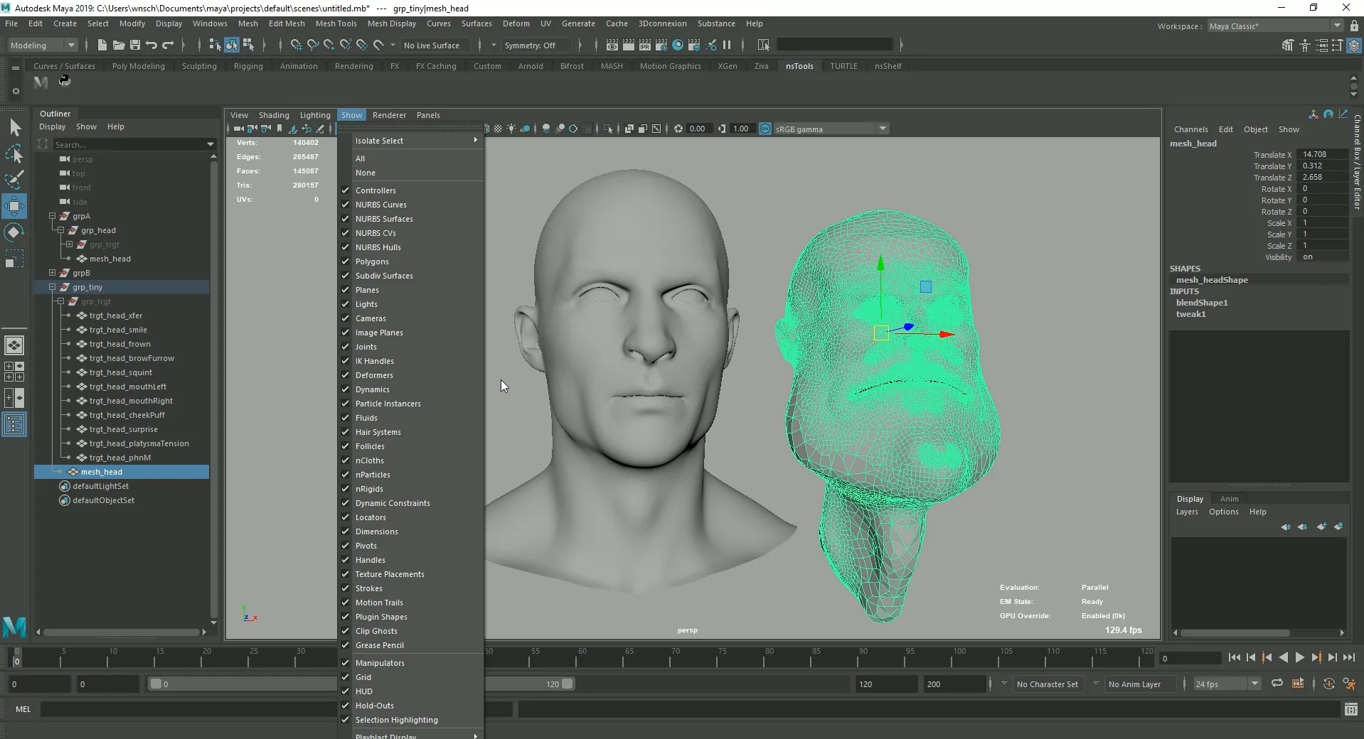 Automatic BlendShape Transfer to Different Topology