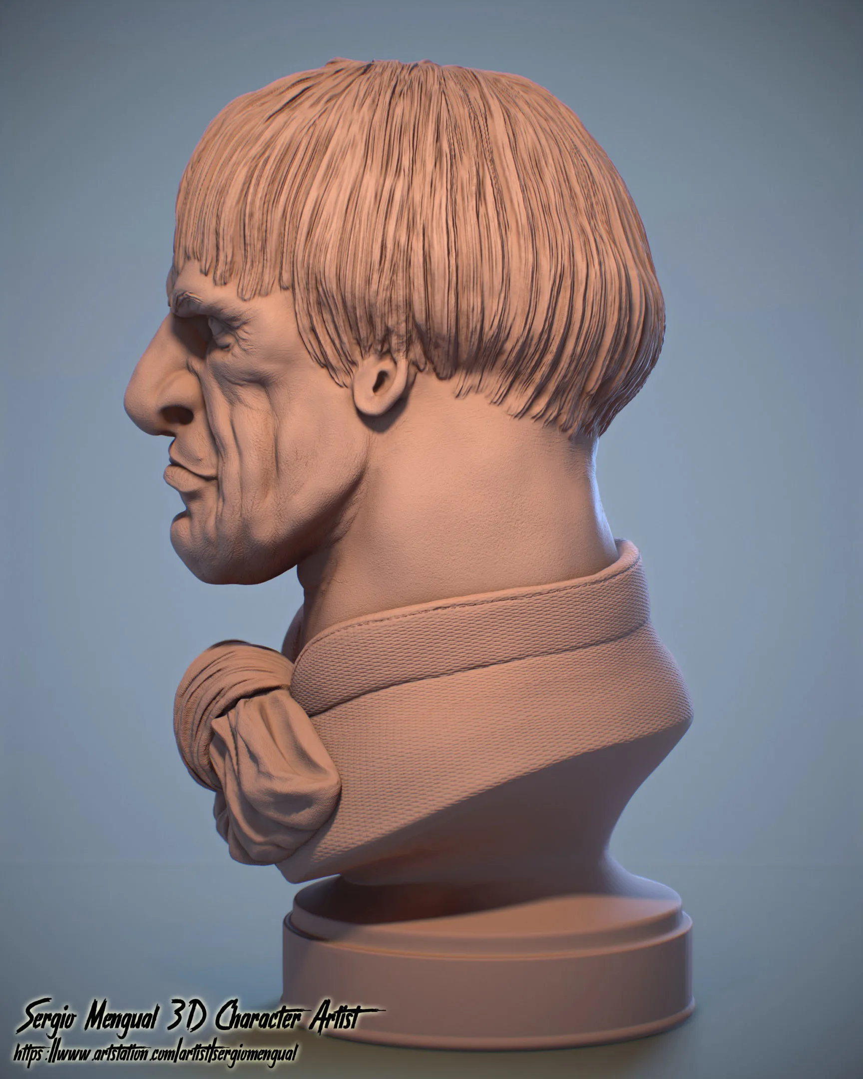 Haunted Mansion Uncle Lucius Bust 3D print model