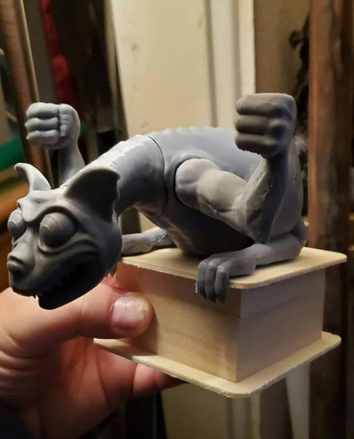 Haunted Mansion Gargoyle Candle Holder 3D printable sculpture 3D print model