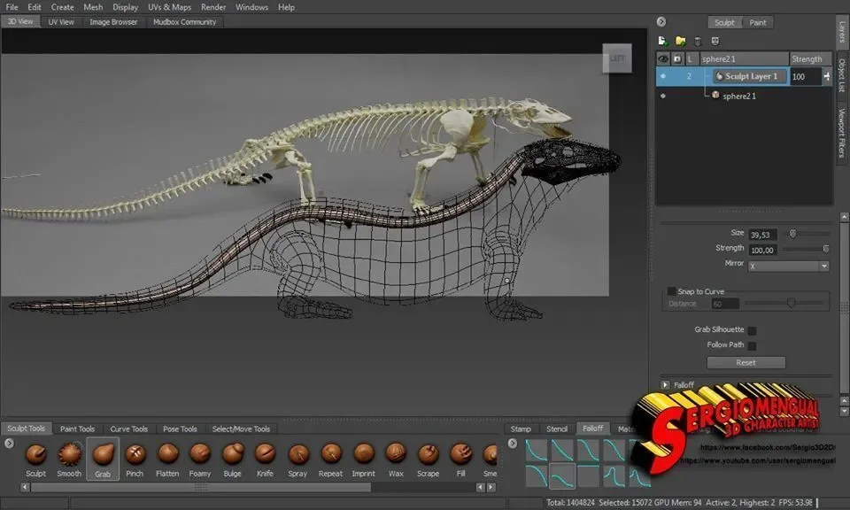 Komodo Dragon Skeleton 3D print model