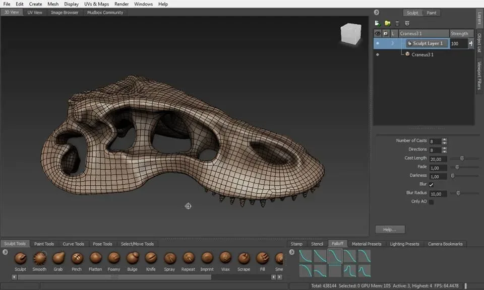 Komodo Dragon Skeleton 3D print model